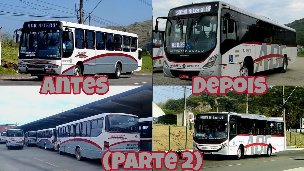 Antes E Depois Dos Prefixos Da Viação ABC Parte 2 (Pedido De @busologodeSãoGonçalo01)