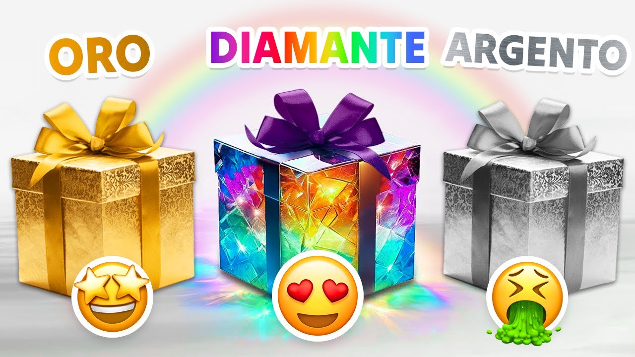 Scegli il tuo REGALO...! 🎁 ORO, DIAMANTE o ARGENTO ⭐💎🔘