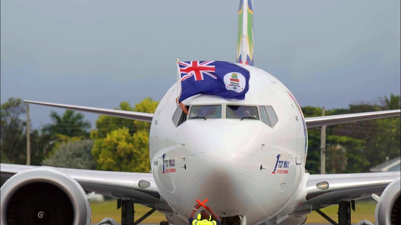 The Cayman Islands salutes the arrival of Cayman Airways' brand new Boeing 737 Max 8