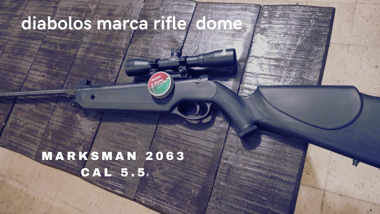 probando los diabolos Rifle Dome con el Marksman 2063 a 20 metros #tiro #carabina #rifle