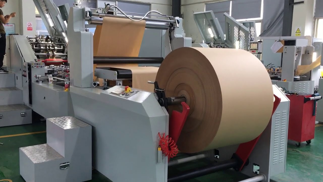 Square Bottom/ flate bottom Paper Bag Making Machine Demo in  factory | JP INDUSTRIES +91 9727510387