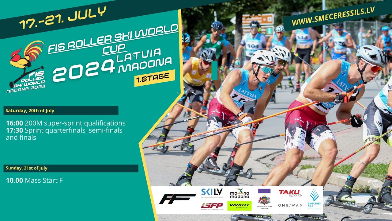 FIS Rollerski World Cup 2024 Madona, Mass Start JW, SW, JM, SM