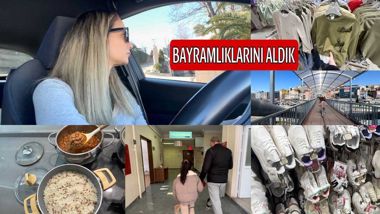DOKTORA GÖTÜRDÜK❗️İLERLEMİŞ DEDİ❌KIZIMLA BAYRAMLIK BAKTIK☺️BEĞENDİKLERİNİ ALDI✅YEMEKLER HAZIR😊VLOG