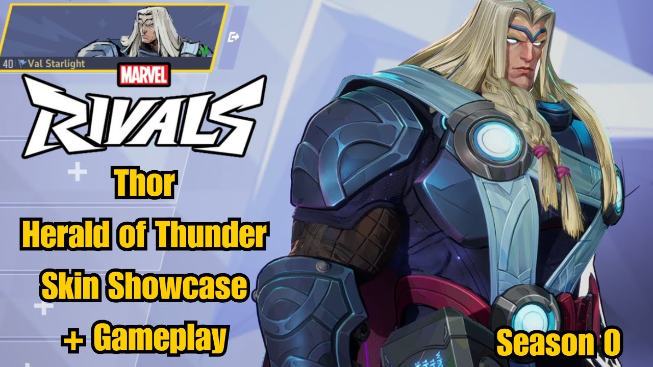 Thor | Herald of Thunder Skin Showcase | Marvel Rivals Gameplay | Season 0