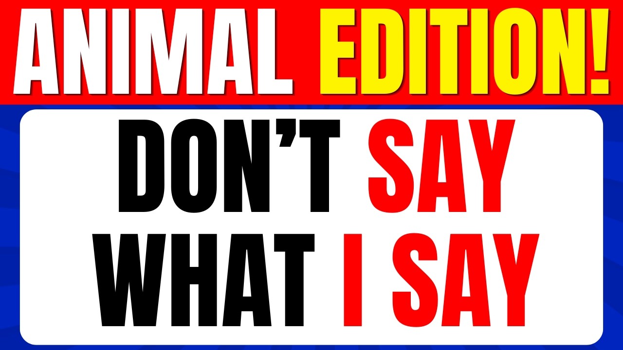 Avoid Saying the Same Thing as Me! 🐾 Animal Edition Mega Challenge | 80 Animal Quiz