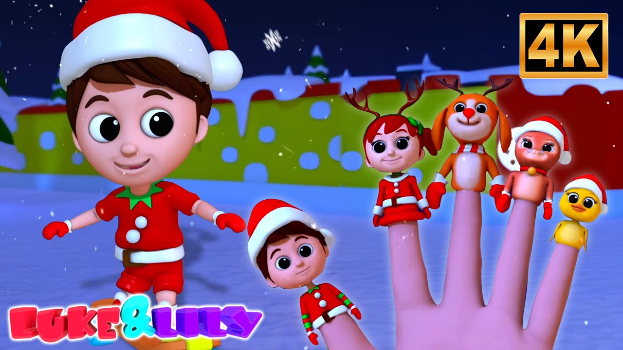 Famiglia Di Dita Di Natale Video Animato per Bambini Dell'Asilo e Altre Canzoni