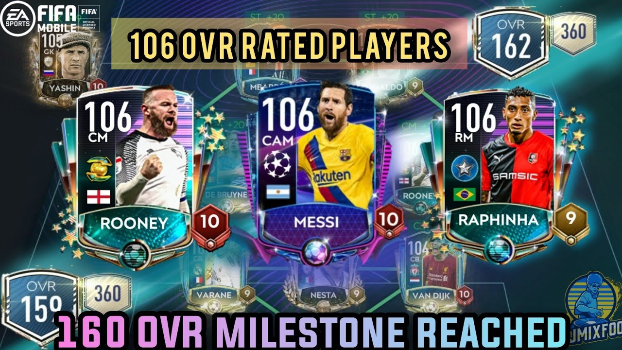 Massive FIFA Mobile 20 Team Upgrade | UCL Messi For Retro Messi | 106 OVR Players | 159 to 162 OVR