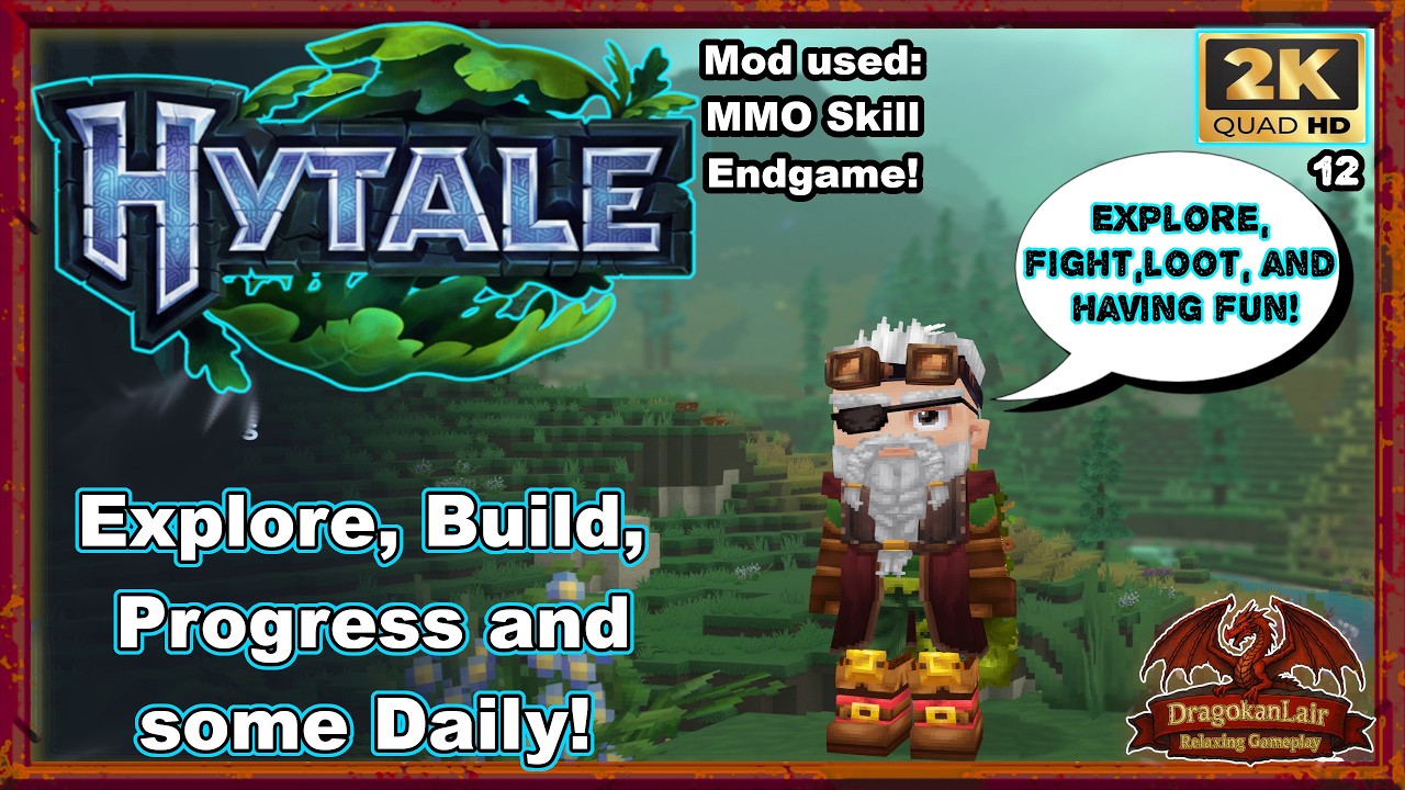 My tranquil journey on Hytale! No commentary 1 hour relaxing survival gameplay with mod. Ep.12