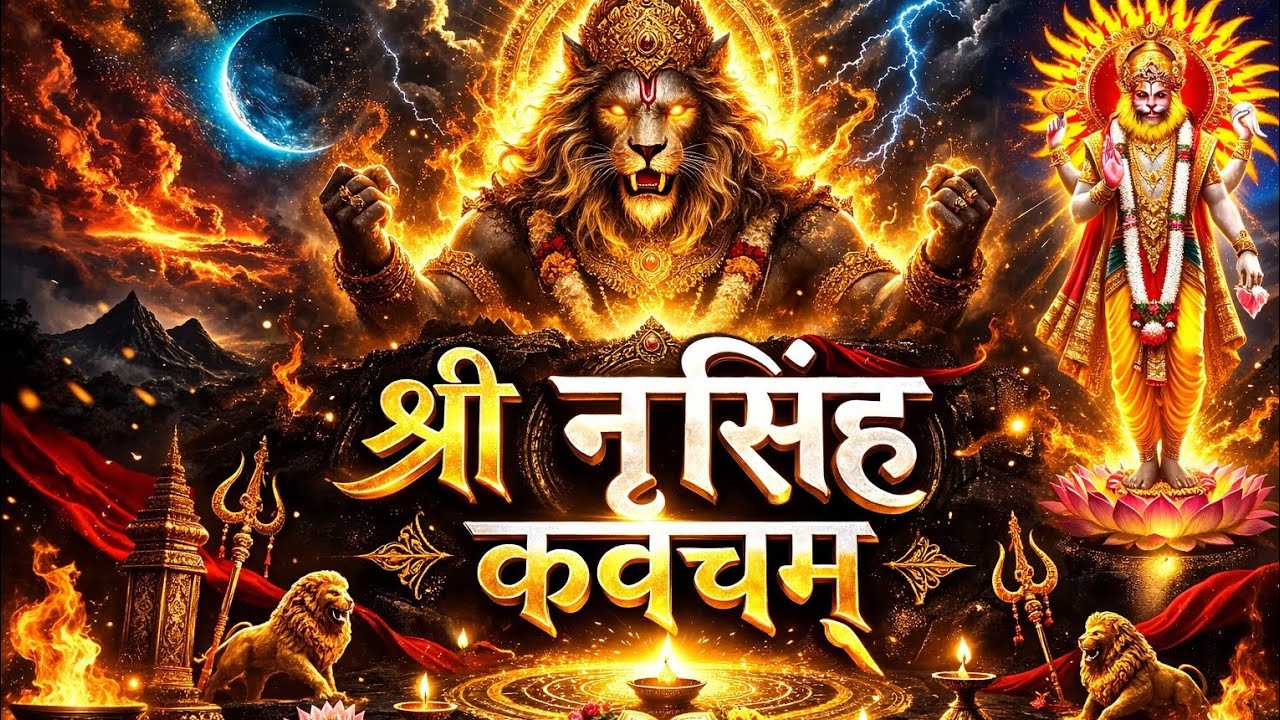 श्री नृसिंह कवचम् | Powerful Protection Mantra NarasimhaKavach#NarasimhaKavach #BhaktiMusic