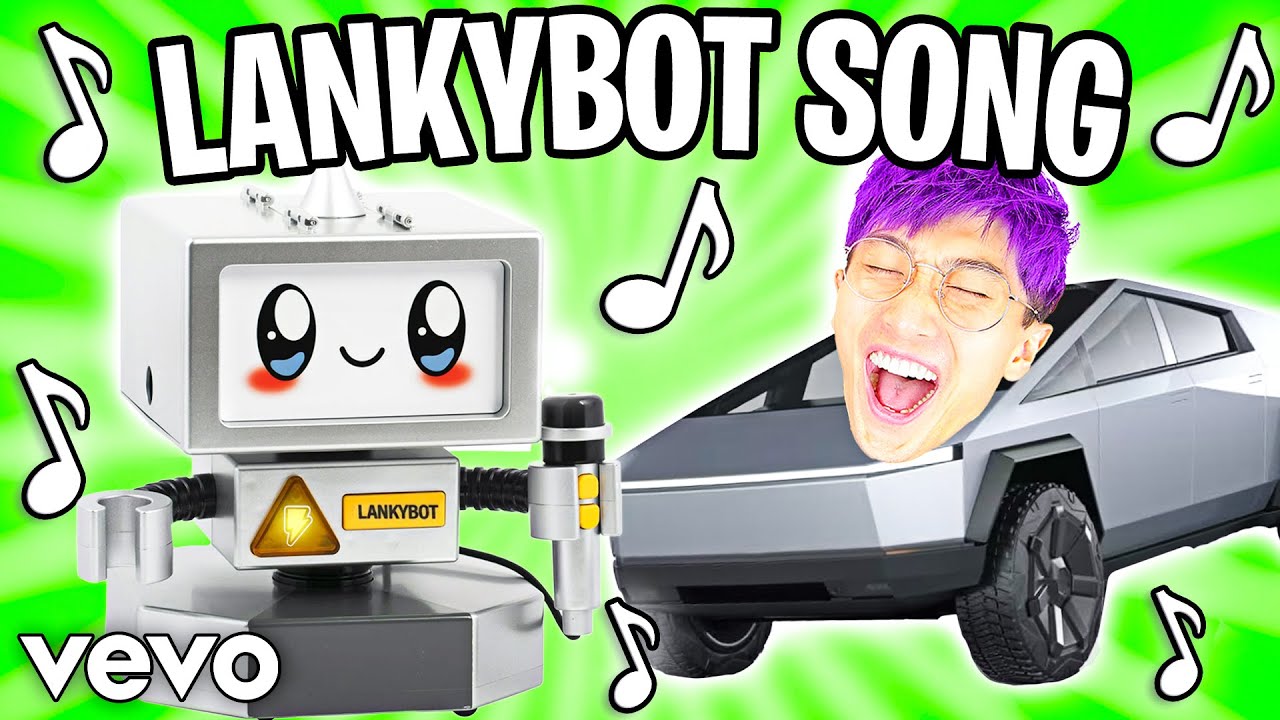 ПЕСНЯ ЛАНКИБОТА! 🎵 (Новый Официальный Музыкальный Клип LankyBox 2024!) Версия TESLA CYBERTRUCK