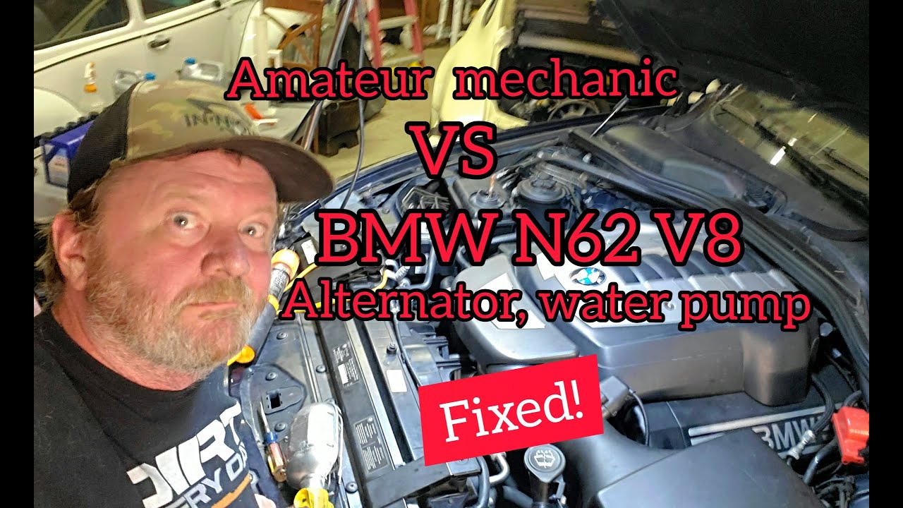 06 BMW 650i alternator repair. A slippery slope. Start to finish.