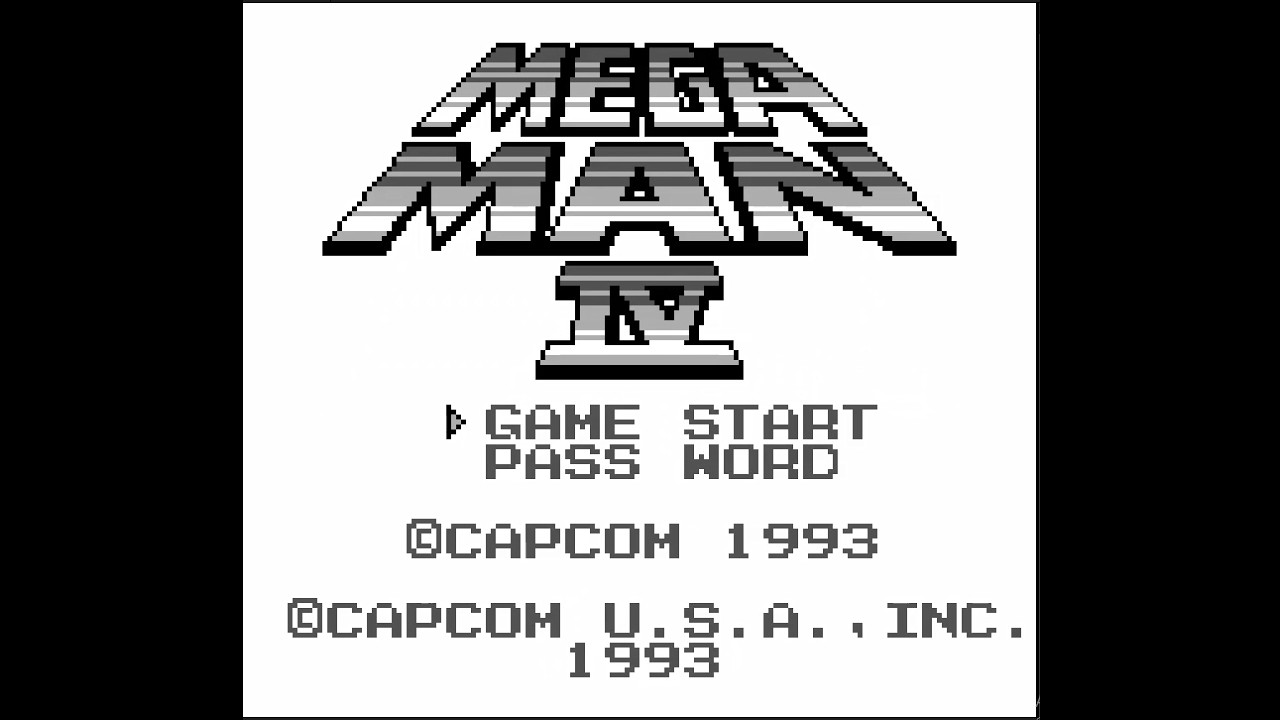 Mega Man 4 GB Buster Only (No Charge) & Rush Challenge, Game  Boy Retro.