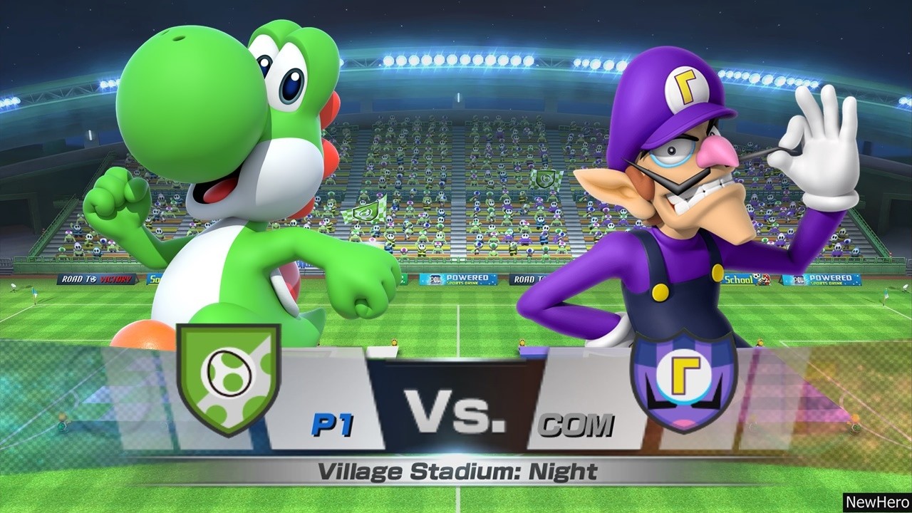 Mario Sports Superstars - Yoshi/Peach Vs. Waluigi/Boo