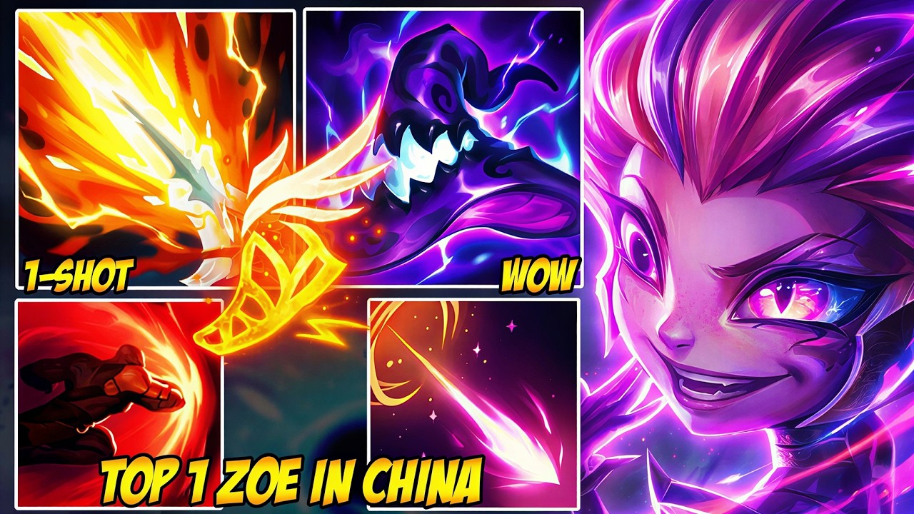 Wild Rift China Top 1 Zoe - One Q Deleted Their HP BAR