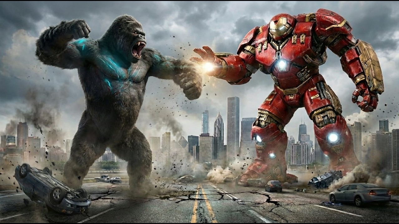 Kong vs. Hulkbuster Titan: The Battle for Humanity — When the King Refuses to Fall