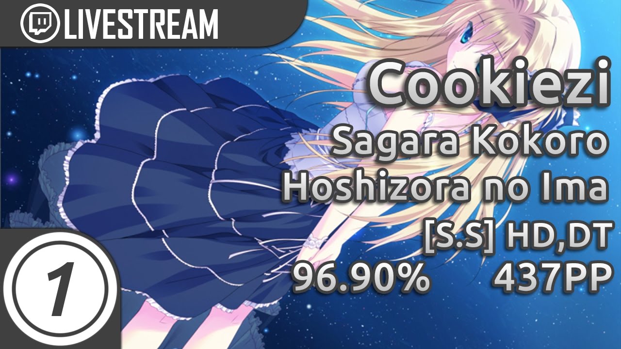 Cookiezi | Sagara Kokoro - Hoshizora no Ima [S.S] HDDT 96.90% 437pp Last spinner miss
