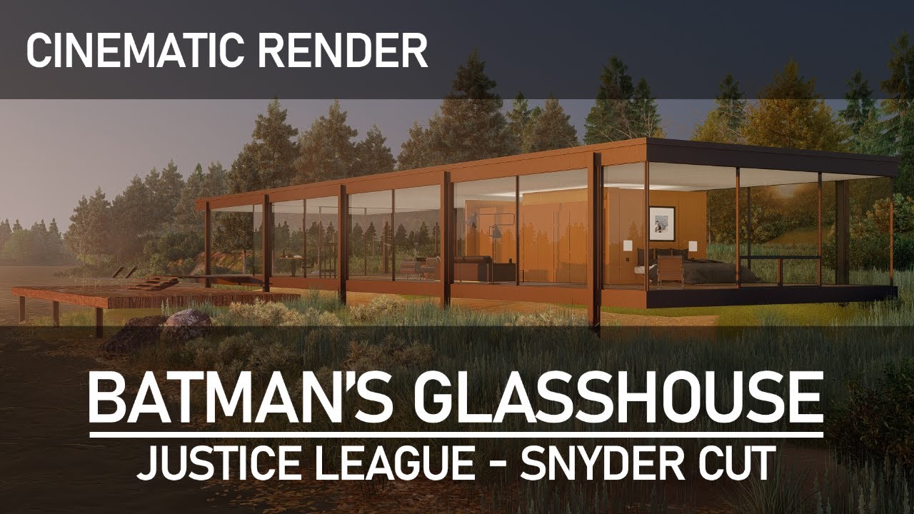 Zack Snyder's Justice League | Batman's Glasshouse | Cinematic | Batman | Render | Architecture