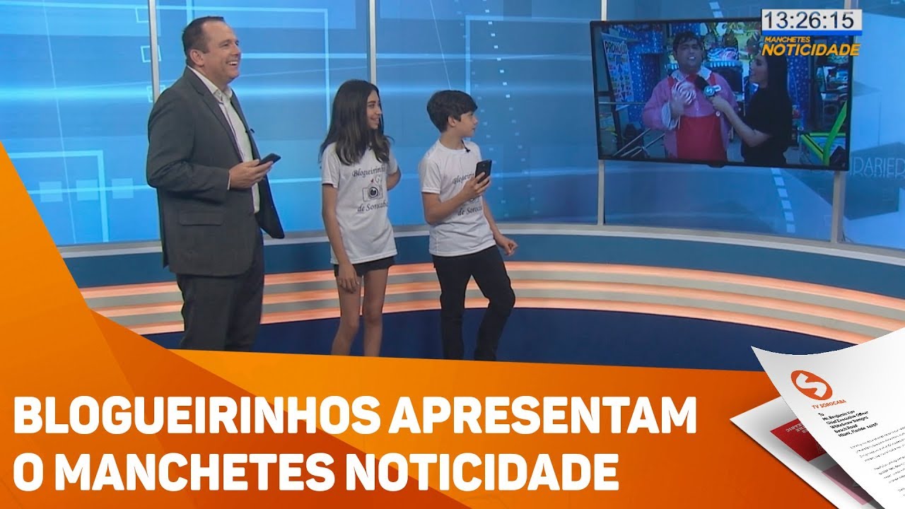 Blogueirinhos apresentam o Manchetes Noticidade - TV SOROCABA/SBT