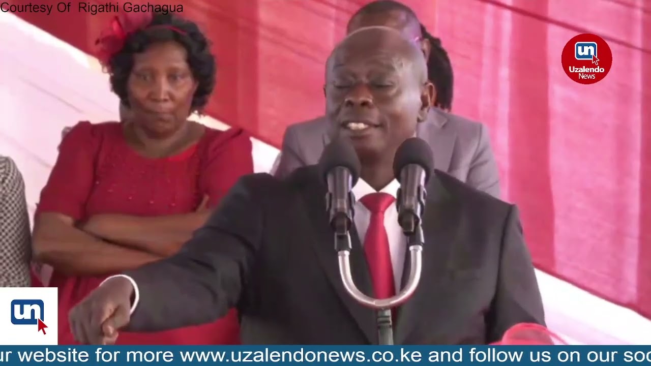 Rigathi Gachagua's Speech During the Burial Ceremony Margaret Wangari Kiongera In Njoro, Nakuru