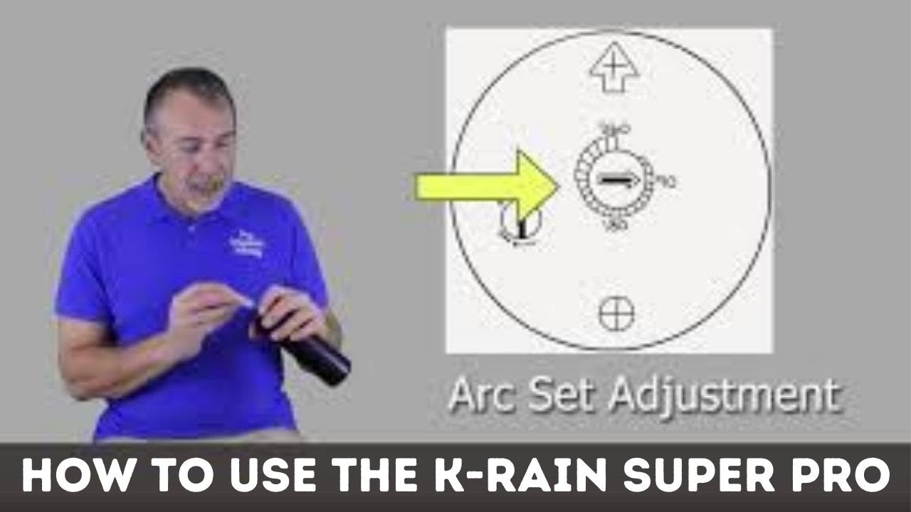 How To Use the K-Rain Super Pro Sprinkler (irrigation sprinkler adjust)