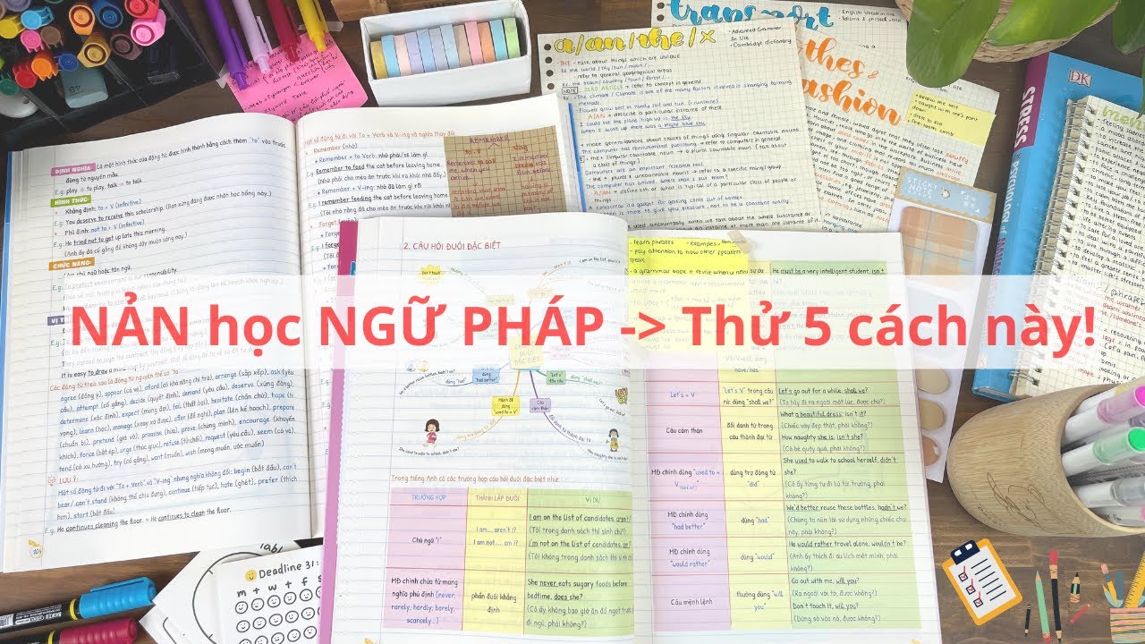 5 Cách học ngữ pháp Tiếng Anh | Lấy lại căn bản NGỮ PHÁP