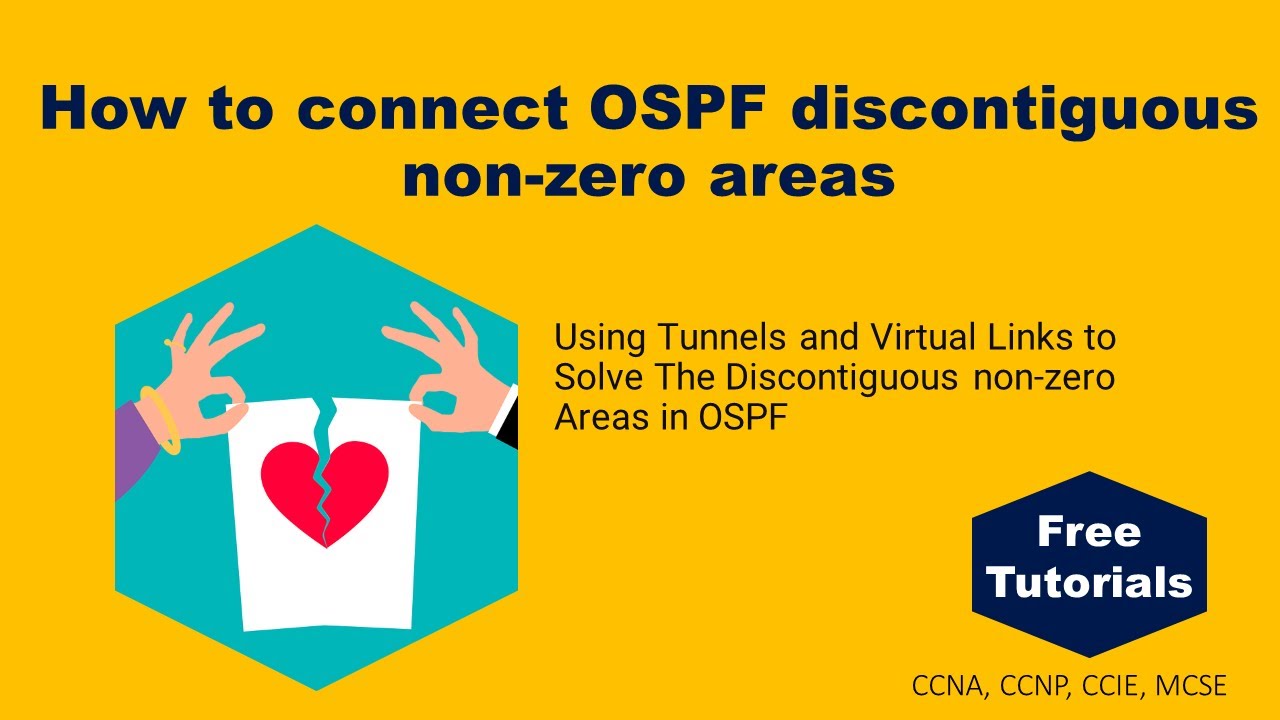 How to connect OSPF discontiguous non-zero areas
