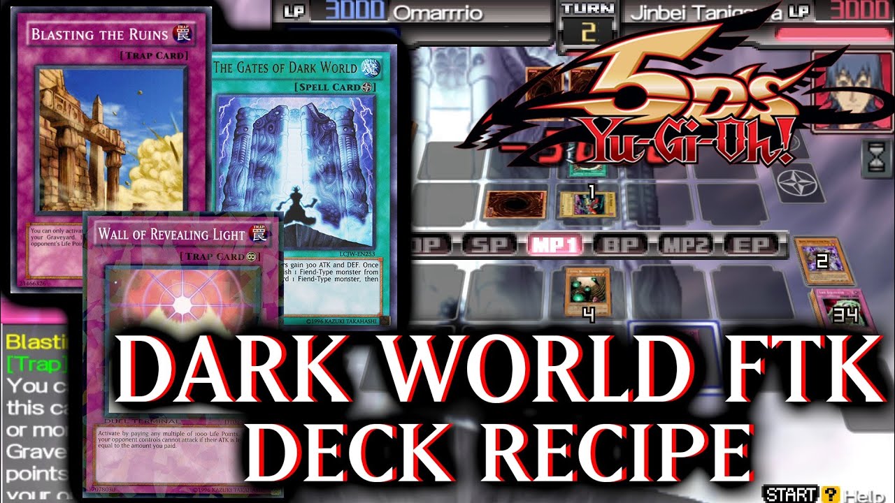 Dark World FTK Deck | Blasting The Ruins Deck OTK - Yu-Gi-Oh 5D's Tag Force 6 #33