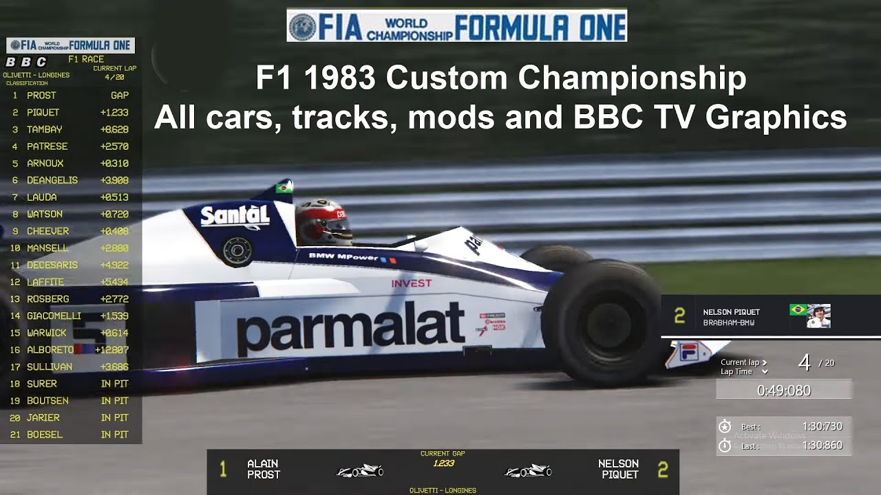 Assetto Corsa F1 1983 Season Downloads