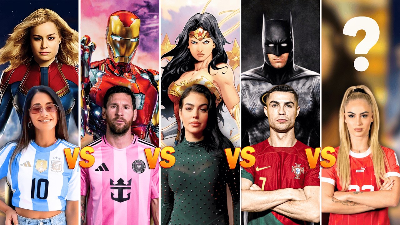 Comparison: Antonela Roccuzzo vs Messi vs Georgina vs Ronaldo vs Alisha Lehmann