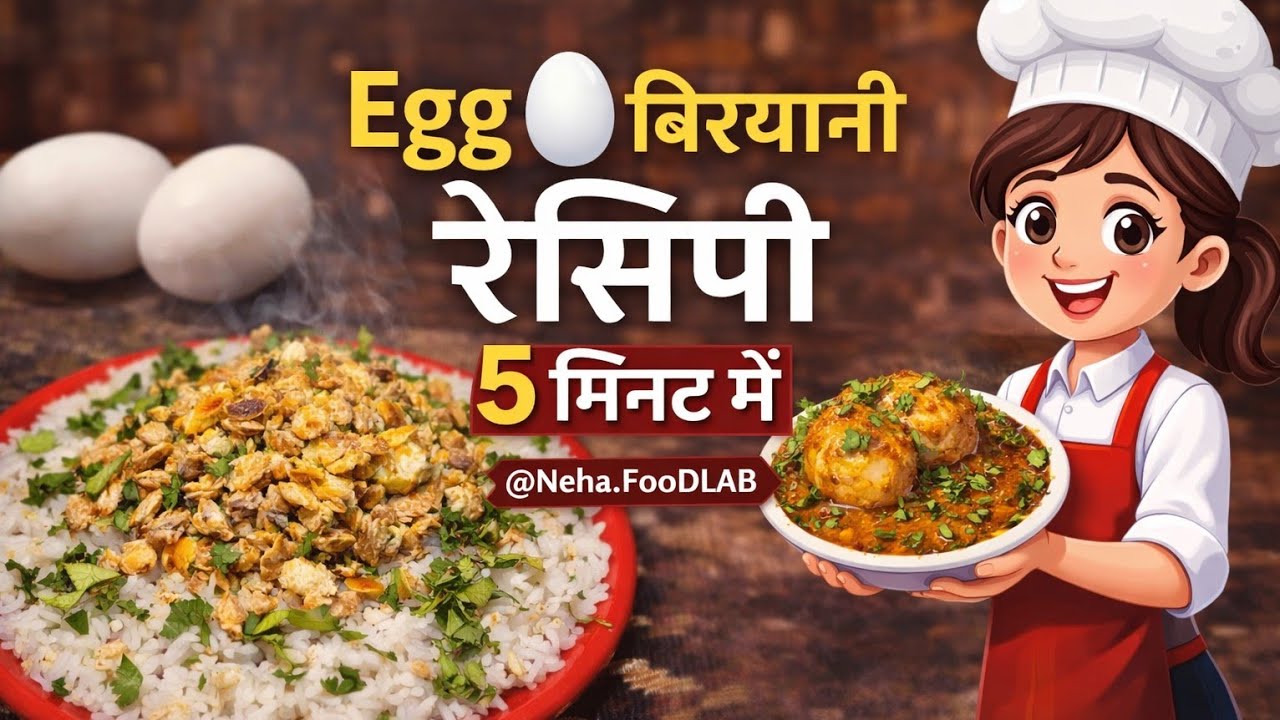 Egg Biryani recipe | egg biryani | egg biryani in telugu | बिरयानी रेसिपी 5 मिनट में | @Neha.FooDLAB