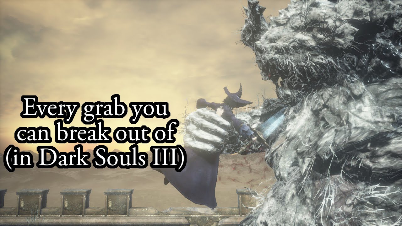 You can also escape (a few) grabs in Dark Souls 3