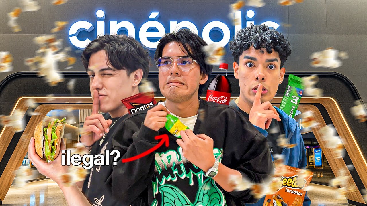 ¿QUIÉN PODRÁ METER MÁS COMIDA AL CINE?🍿🤫