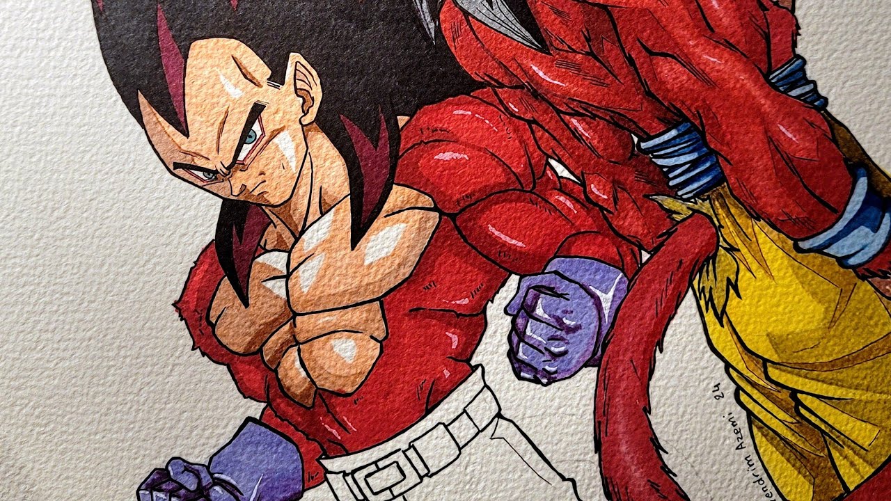 DragonBall GT  - Vegeta ssj4 ●|| Drawing Vegeta ssj4 from DragonBall GT ||●