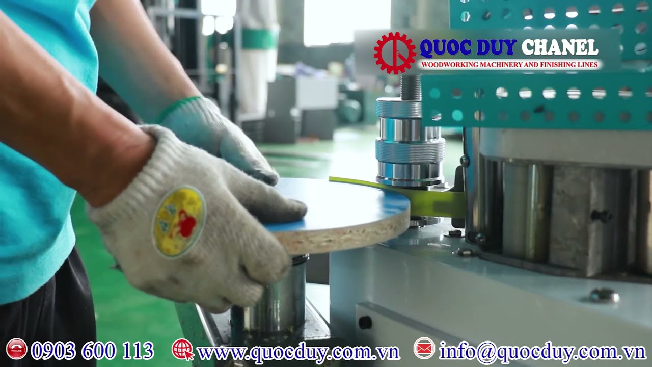 VẬN HÀNH MÁY DÁN CẠNH CONG - CURVE EDGE BANDER MACHINE | QUỐC DUY