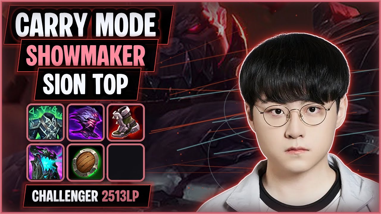 ShowMaker Hard Carry on Sion! | KR Challenger 2,513LP SoloQ