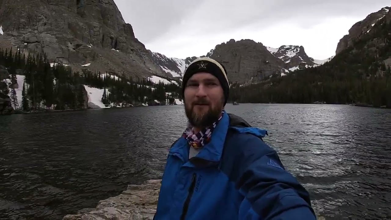Hiking to Sky Pond in Rocky Mountain National Park. June 2023.