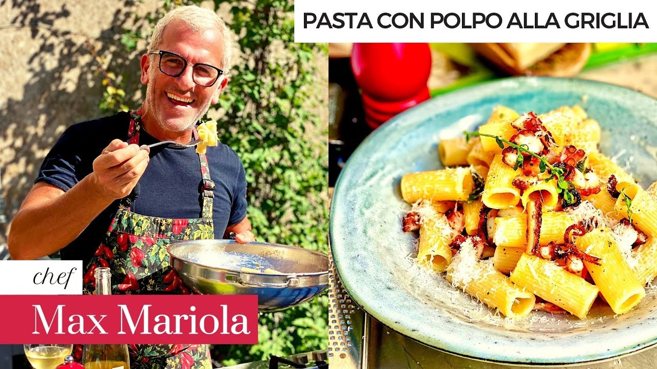PASTA POLPO GRIGLIATO E PECORINO  ricetta facile di Chef Max Mariola