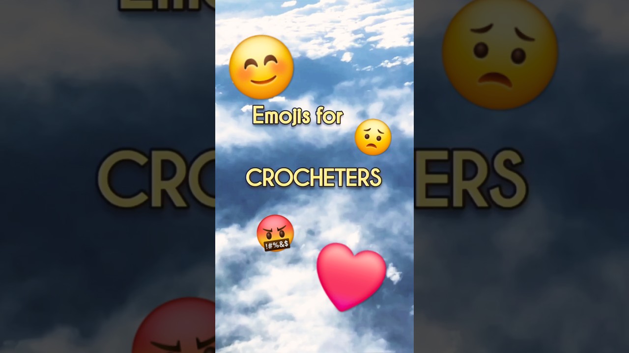 Crochet Emoji Dictionary #crochet #uncinetto #yarnphoria