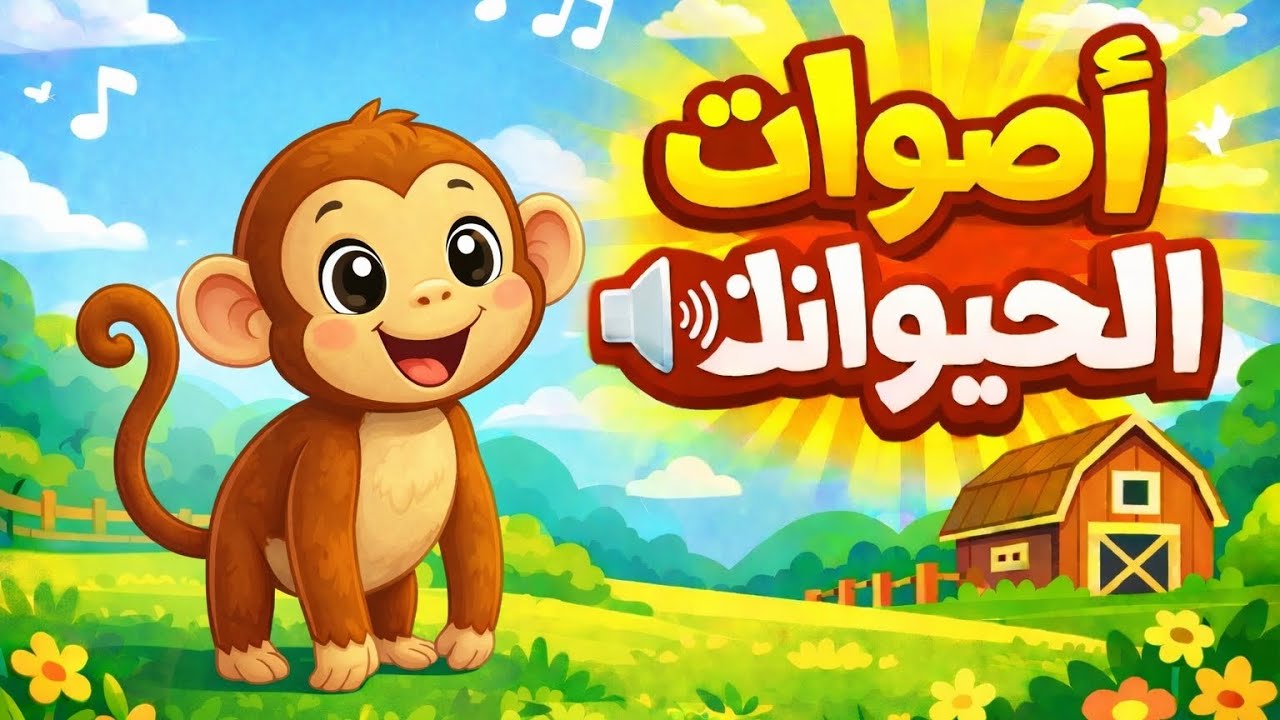 سلسلة تعلم اشكال واصوات الحيوانات ،صوت القرد