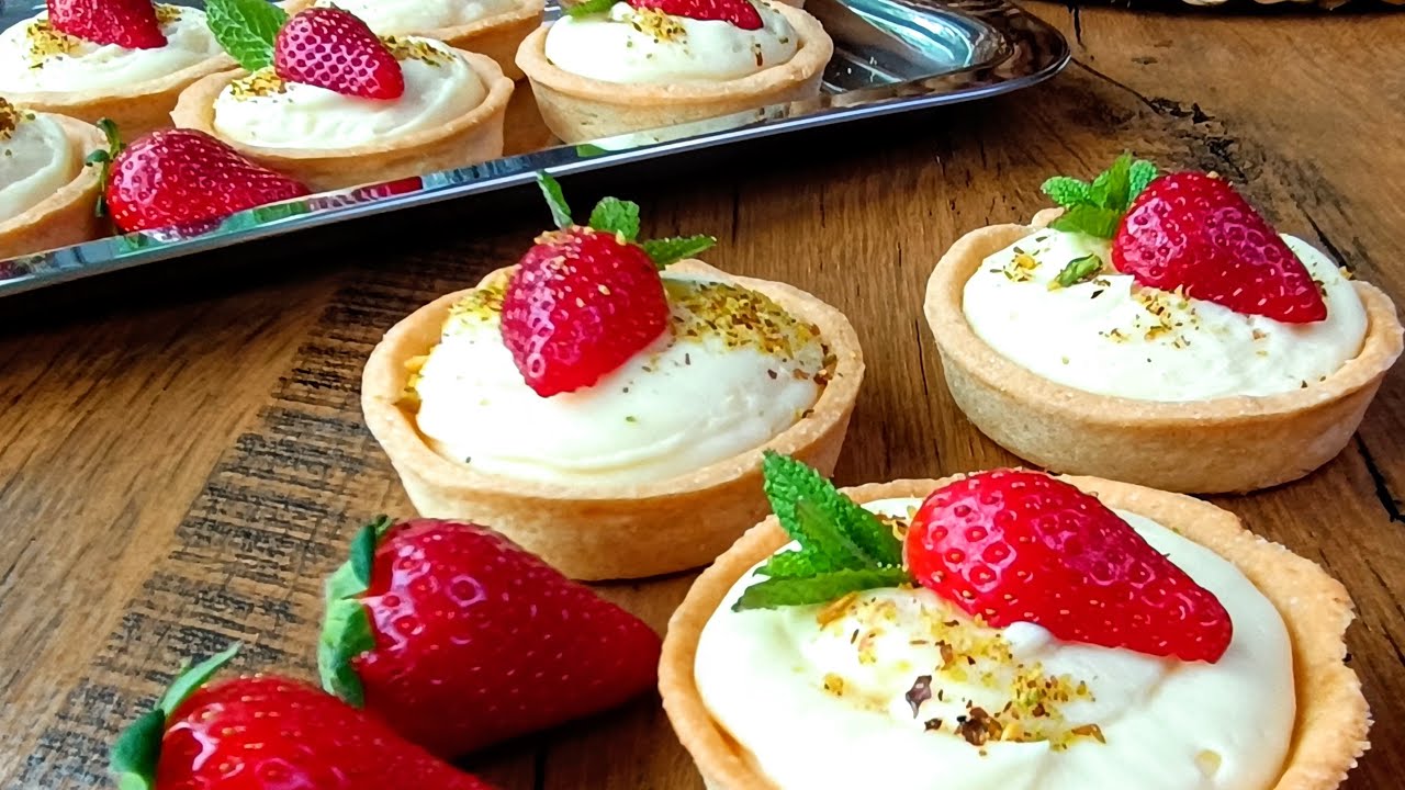 Лимонови🍋тарталети с ягоди 🍓