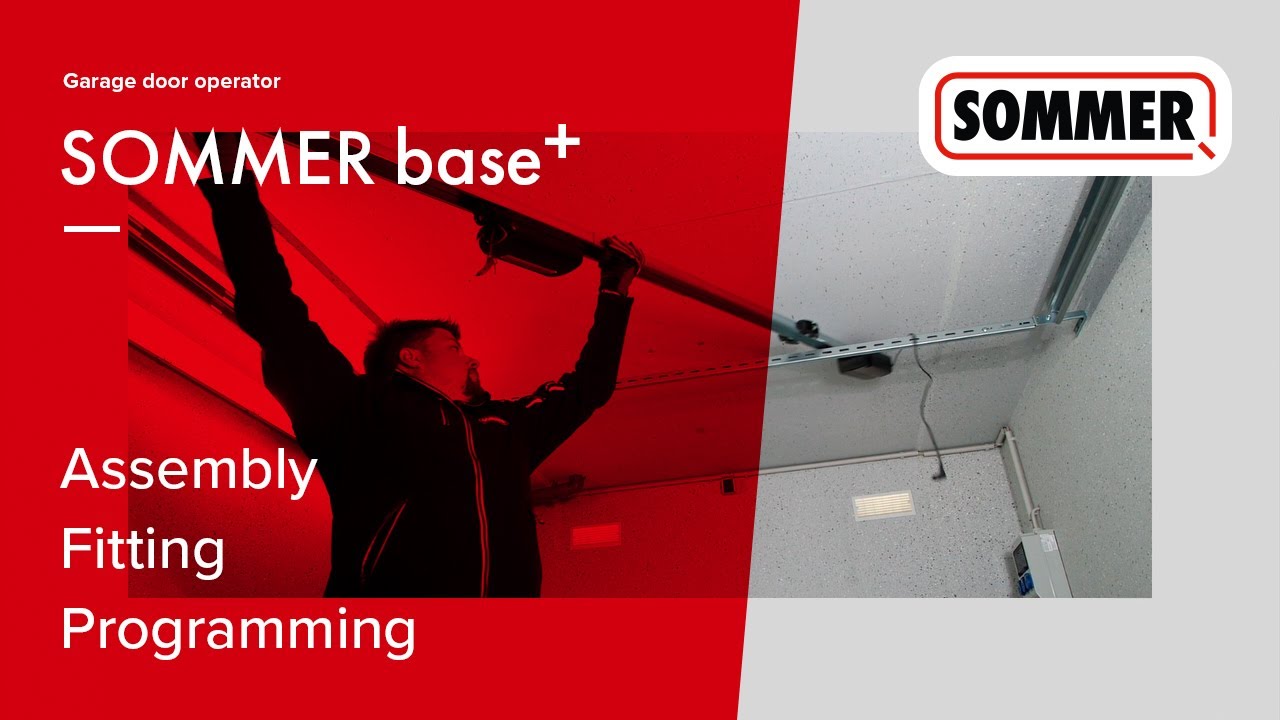 Installation of a garage door operator SOMMER base+ | Assembly & programming