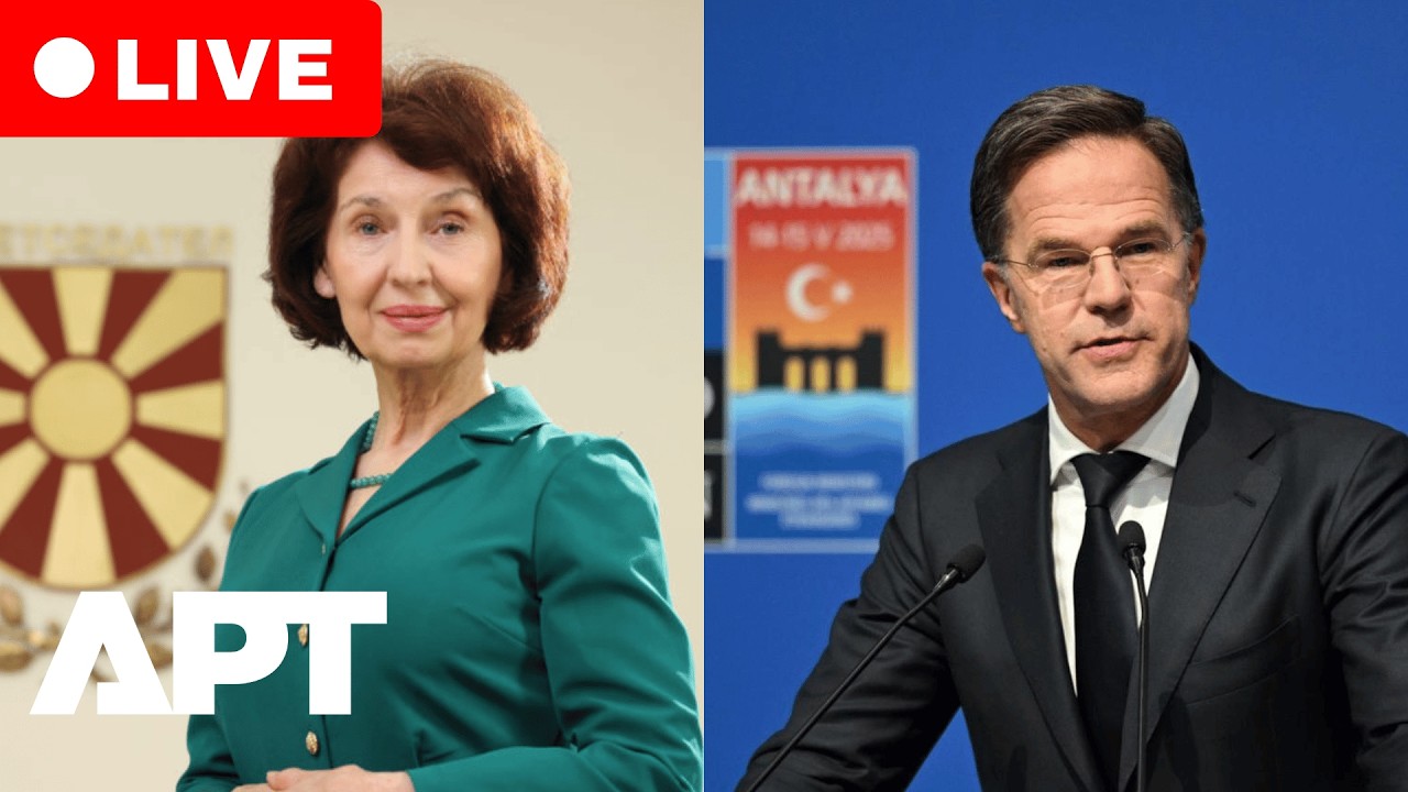 LIVE: NATO Chief Mark Rutte Holds Press Conference in Skopje With North Macedonia President | APT