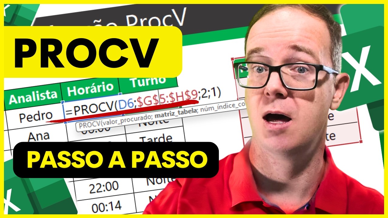 PROCV no Excel: Tutorial COMPLETO para Iniciantes (Fácil e Prático)