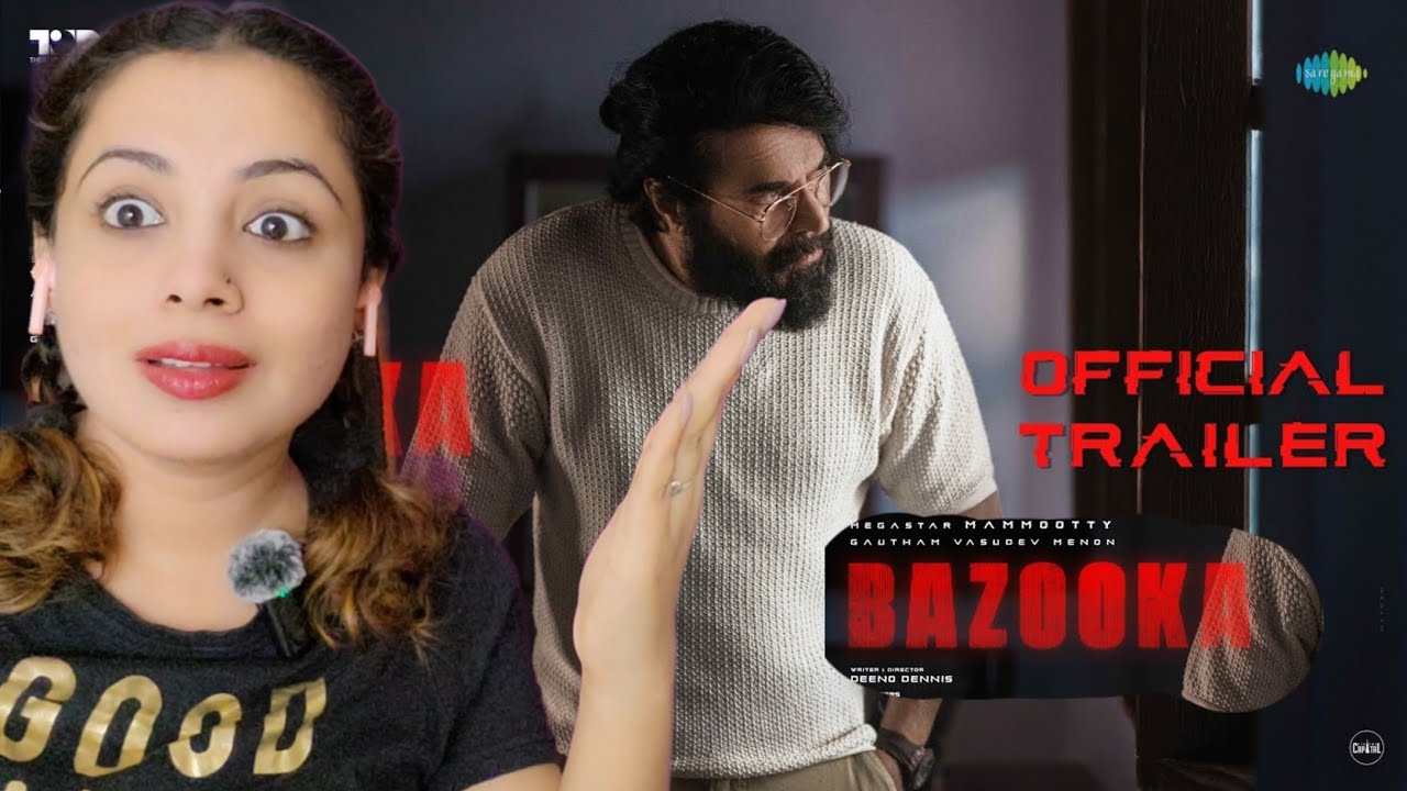 Bazooka - Official Trailer | Mammootty | Gautham Vasudev Menon | Deeno Dennis | Reaction