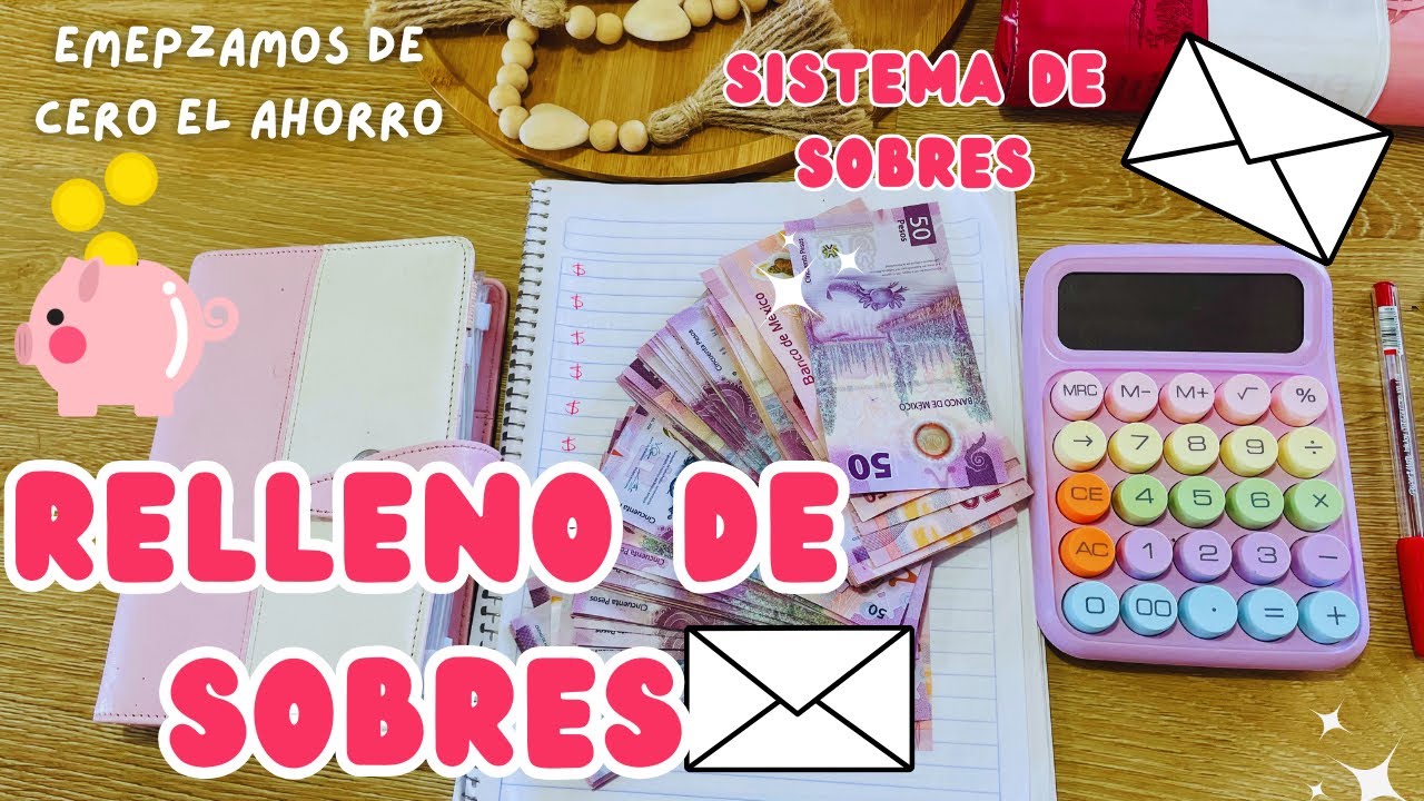 COMO ADMINISTRAR MI DINERO📝COMO AHORRA SIENDO AMA DE CASA 🏡RELLENO DE SOBRES✉️organiza tu dinero