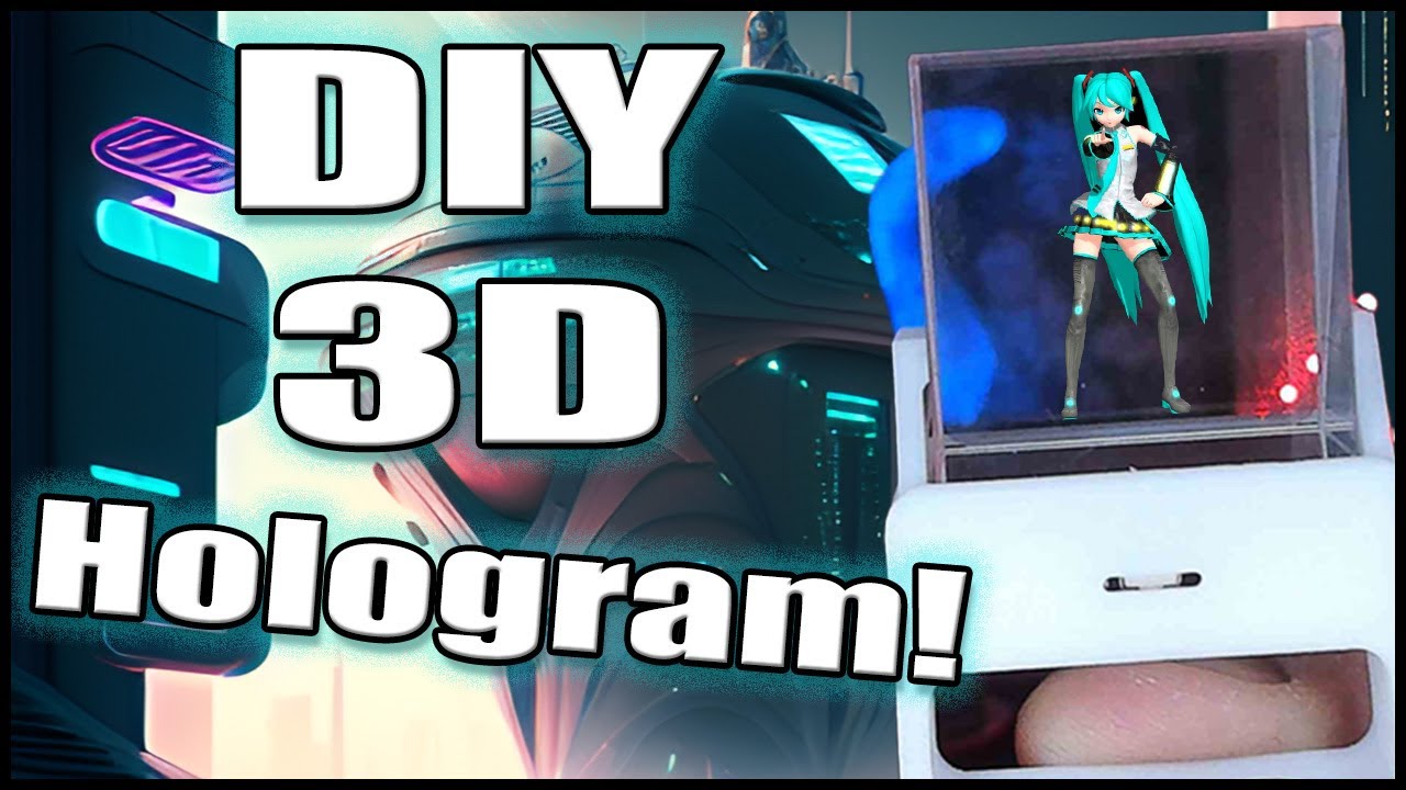 Creating my Holographic Waifu with an ESP32 and a Beam Splitter!!! 😎😈(╯&deg;□&deg;）╯︵ ┻━┻