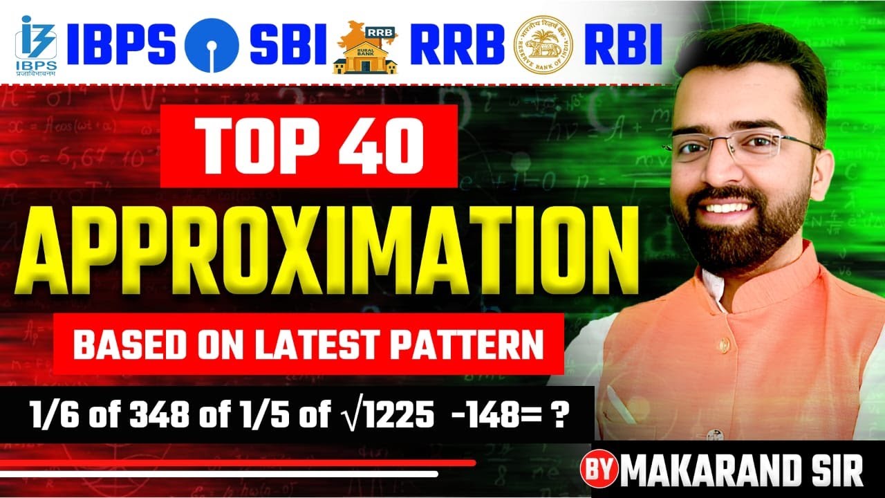 Top 40 APPROXIMATION | Latest Pattern | #bankingexam