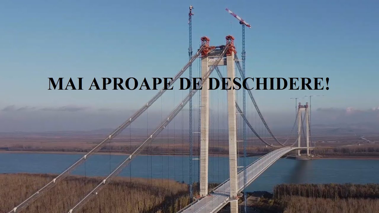 Pod suspendat peste Dunăre+Centură,  Brăila, 22 11 2022, #SuspentionBridgeoverDanube
