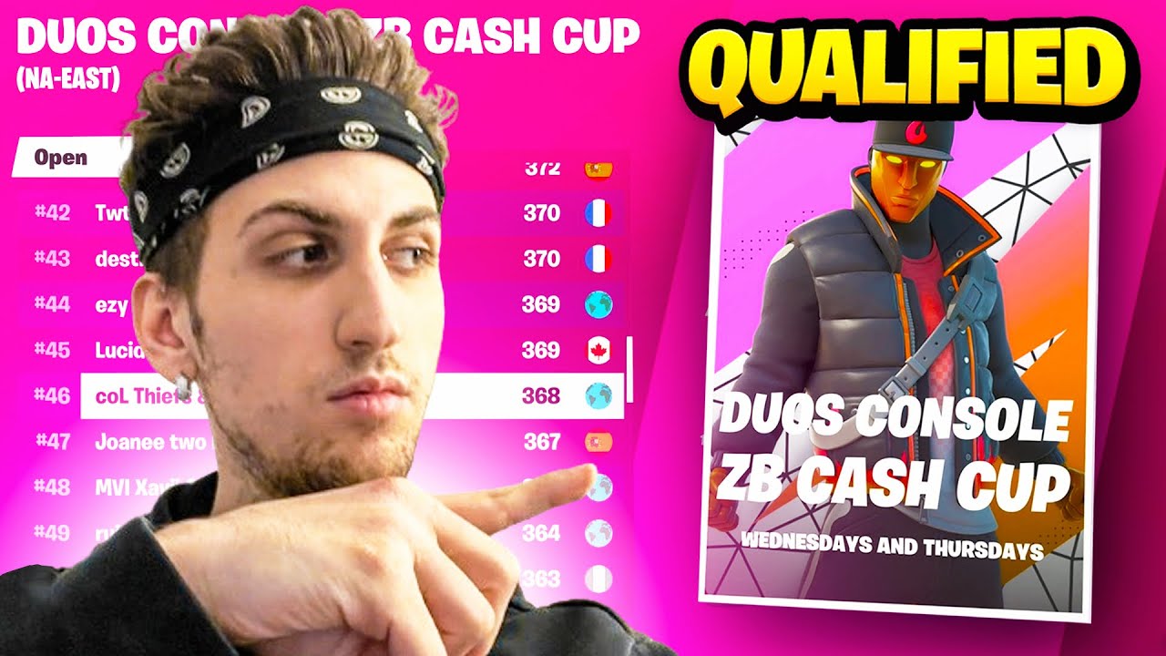 Qualified for the ZB Console Cash Cup FINALS!