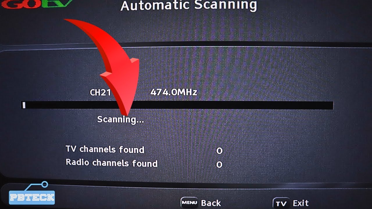 💎 How To Reset And Rescan Gotv Decoder For Missing Channels |  Pbteck